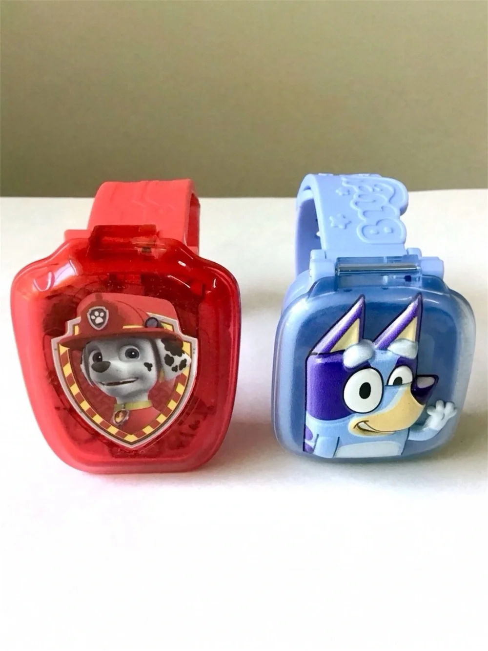 2 Vtech Kids Watches Talking Interactive Learning Paw Patrol & Bluey WORKING